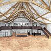 So sieht der Entwurf für die neue Scheffelhalle aus: Das kunstvolle Tragwerk soll aus Baubuche entstehen, Leuchten sollen im Saal nicht ...