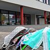Maskenpflicht im Unterricht gilt ab Montag, 19. Oktober, an den weiterführenden Schulen. Unser Bild zeigt den Eingangsbereich der ...