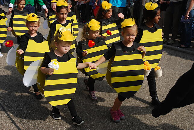 Der Kindergarten Erzingen zeigt sich als ein summender Bienenstock.