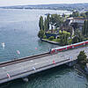Die Alte Rheinbrücke in Konstanz hat bislang nur ein Gleis für Züge. Deshalb ist sie ein Nadelöhr, wenn es um die Schaffung einer ...