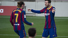 Freuen sich Lionel Messi (rechts) und Antoine Griezmann hier etwa auf das Trainingslager im Schwarzwald ?