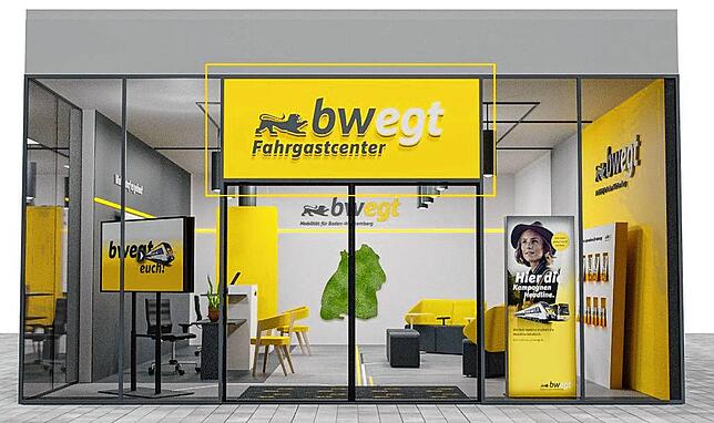Die Farben der DB weichen der Gestaltung der Mobilitätsmarke „Bwegt“, wenn Transdev im Auftrag des Landes Baden-Württemberg den ...
