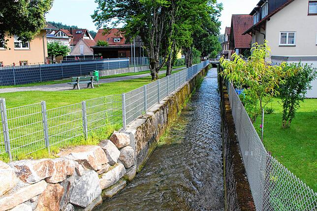 Eng bebaut und von Brücken mit teils geringer Spannweite überquert ist der Weisenbach, der durch die Immendinger Ortsmitte fließt und ...