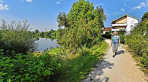 Der Kofenweiher ist ein idylischer Badesee inmitten der Stadt (Archivbild). Doch die Idylle täuscht derzeit für Hundebesitzer und ihre ...