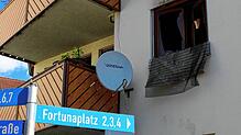 Eine Wohnung am Fortunaplatz ist vollständig ausgebrannt.