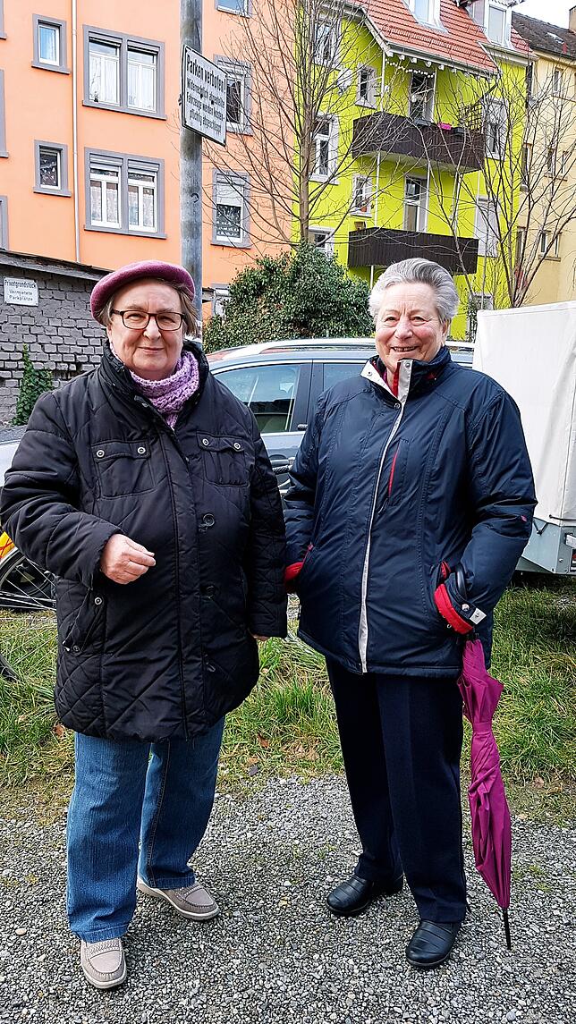 Die zwei Waltrauds, links Waltraud Hahn, rechts Waltraud Ramsberger