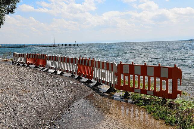 Bild 23: Hochwasser am Bodensee: Wasserstand vor Konstanz erneut über fünf Metern