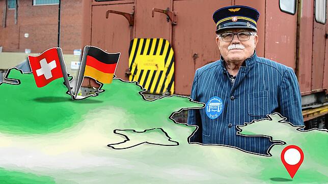 Werner Wocher engagiert sich im Verein zur Erhaltung der Bahnlinie Etzwilen-Singen (VES), der einzigen grenzüberschreitenden Museumsbahn.