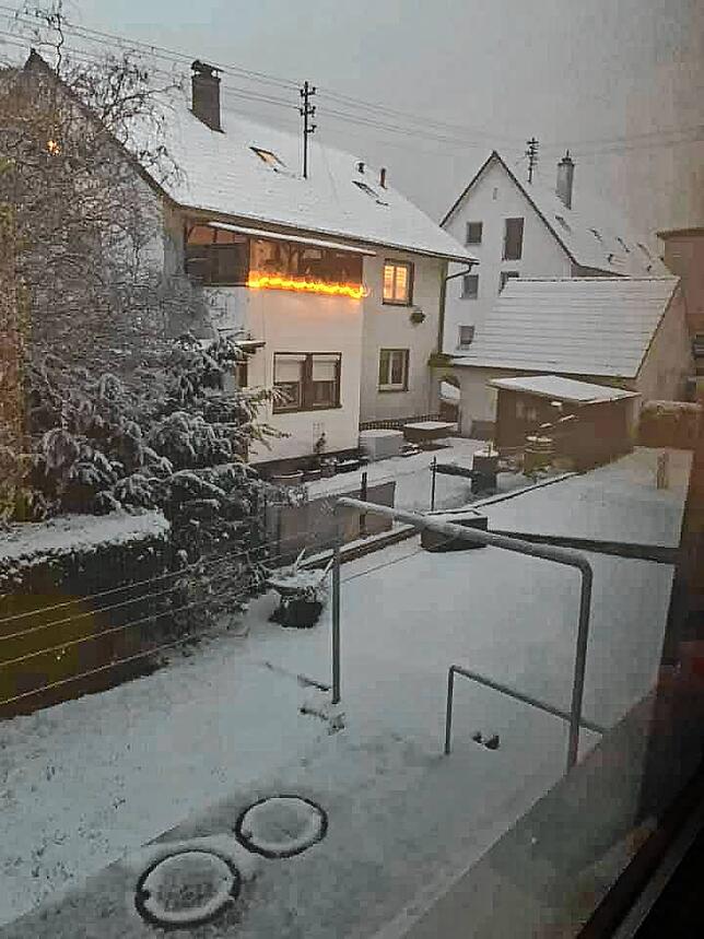 Winter in Öflingen: Dieses Bild schickte uns Lisa Axmann zu.