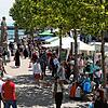 (Archivbild von 2024) Der Flohmarkt am Rheinsteig im vergangenen Jahr: Auf mehreren Kilometern reiht sich Stand an Stand – nicht nur in ...