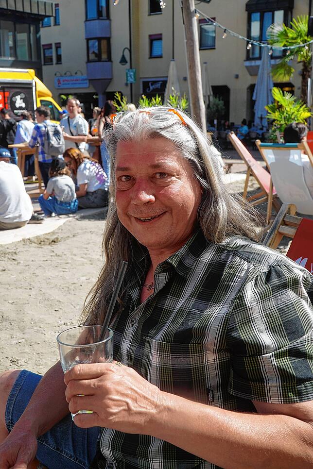 Der Villinger André Schucker bemängelte lediglich, dass der Strand hätte größer ausfallen können.