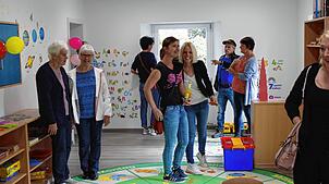 Die Einwohner von Worndorf war zum &bdquo;Tag der offenen Tür&ldquo; der neuen Außenstelle des Kindergartens eingeladen.