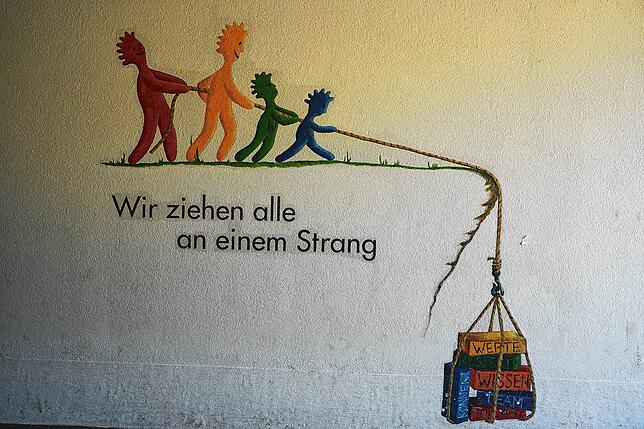 „Wir ziehen alle an einem Strang“ – dieses Motto der Weihermatten-Grundschule hat vor allem in der Corona-Zeit an ...