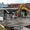Der Abriss der alten Autohaus-Gebäude im Februar.
