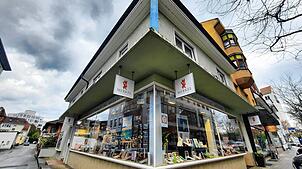 Die Buchhandlung Merkel in Rheinfelden. Foto: Erika Bader