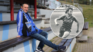 Eckhard Günter sitzt auf der Tribüne des FV Tennenbronn. In seinem Leben hat er viel Zeit auf diesem Fußballplatz verbracht.