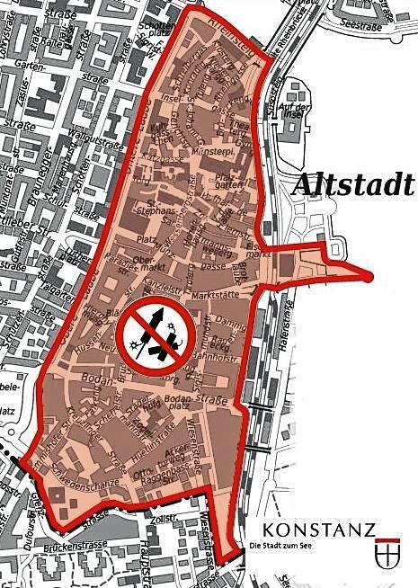 Bild 1: Böller-Verbot in Konstanz: Es drohen bis zu 50.000 Euro Strafe!