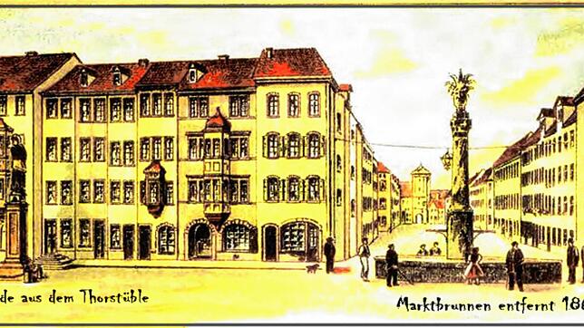 So prächtig thronte der Villinger Marktbrunnen bis 1867 in der Stadtmitte. Im Zuge des dichter werdenden Verkehrs wurde er abgebaut. ...