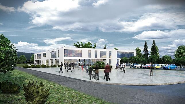 Der Neubau der Christlichen Schule steht vor der Vollendung.