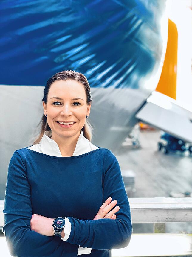 Miriam Hochweber leitet bei den Zeppelinwerken die Materialwirtschaft sowie Instandhaltung und Herstellbetrieb
