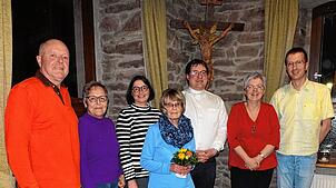 Sie leiten den Kappeler Kirchenchor, zum Teil ist der Vorstand neu gewählt (von links): Günter Müller, Angelika Bauer, Ulrike Braun, ...