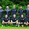Die Trainer und Neuzugänge bei der DJK Villingen (hinten von links): Adrian Schade (Trainer), Björn Jansen (2. Vorsitzender), Philipp ...