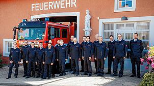 Der Feuerwehrabteilung Schwerzen gehören derzeit 24 aktive Mitglieder an. Bild: Feuerwehr