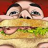 Menschenfleisch auf dem Butterbrot? So sieht unsere Illustratorin das Szenario, vor dem sich die Menschen in Ingolstadt fürchteten.