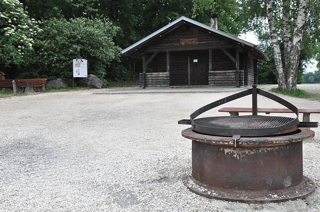 Die Eschenbühlhütte in Stockach-Wahlwies.