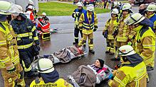 Bild : Notfallübung am Bodensee Airport &ndash; Die besten Bilder (2)