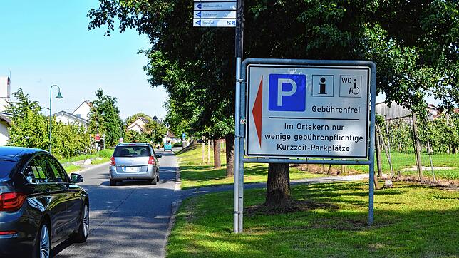 Bodman soll ein elektronisches Parkleitsystem erhalten. Bisher gibt es Schilder wie dieses im Ortseingang in der Kaiserpfalzstraße am ...