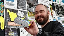 Idee aus dem All: Der Fußabdruck eines Astronauten auf dem Mond hat Ricosta-Designer Gerhard Gaiß zu dieser ultra-flexiblen Sohle eines ...