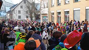Bild : Bilderstory: Umzug und Narrenbaumstellen in Rickenbach begeistern die Zuschauer