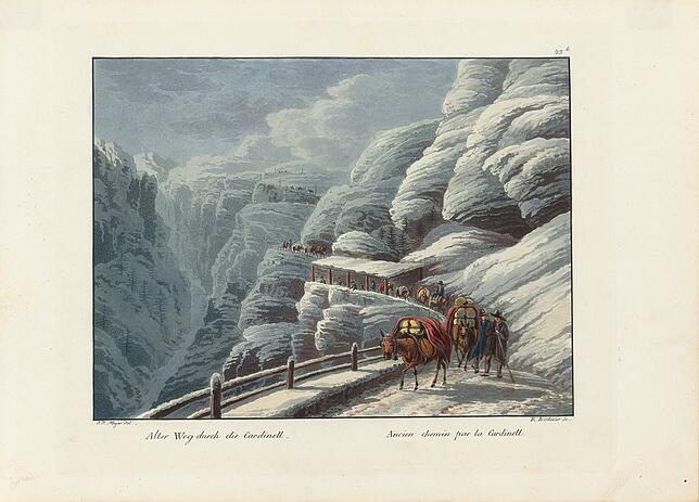 Rudolf Bodmer (1805–1841) nach Johann Jakob Meyer (1787–1858): Alter Weg durch die Cardinell.