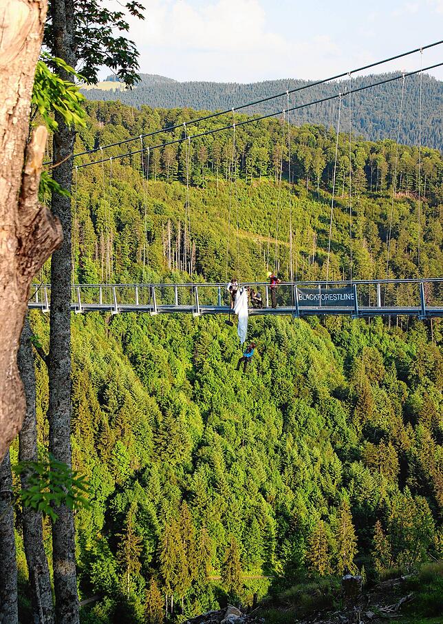Schon Wahnsinn, dieser Anblick: Einsatz in Schwindel erregender Höhe.