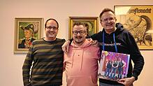 Seit 25 Jahren stehen Andreas Duffner, Dominik Schaaf und Thomas Streit (von links) als D´Gassenhauer auf der Villinger Fasnetbühne. Das ...