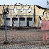 Nur eine Ruine blib nach dem Brand von Singens Scheffelhalle übrig.