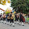 Der Musikverein Nenzingen bei den Platzkonzerten in Nenzingen im Herbst 2020.