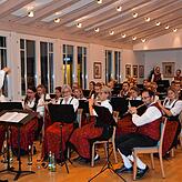 Die Musikkapelle Hagnau unterhielt die Veranstaltung musikalisch. Michael Urnauer sprang für den erkrankten Dirigenten Dominik Merk ein.