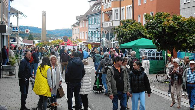 Am frühen Nachmittag war in der Innenstadt viel Betrieb: Der verkaufsoffene Sonntag lockte einige Besucher in die Hauptstraße.