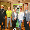 Die Kreisverkehrswacht Waldshut (von links): Bernhard Müller (Polizeipräsidium Freiburg), Thorsten Strauch (Stellvertreter ...