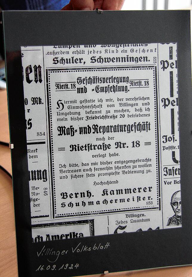 Eine Werbeanzeige aus dem Jahr 1924.