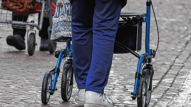 Zwei Senioren mit Rollatoren in der Radolfzeller Altstadt. In Arbeitsgruppen wurden Ideen gesammelt, wie das Leben für ältere Menschen ...