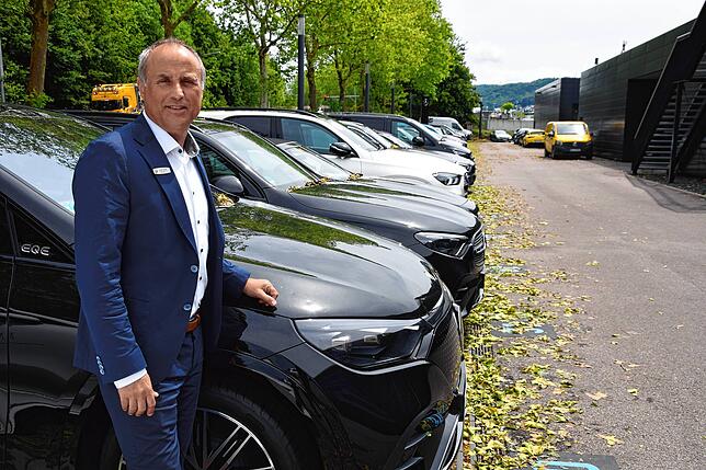 Michael Larisch ist Centerleiter des Mercedes-Benz-Autohauses der Firma Kestenholz in Bad Säckingen. Viele der Fahrzeuge wurden durch ...