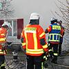 Zu einem Einsatz in Riedböhringen musste die Blumberger Feuerwehr ausrücken. Im Pfarrhaus war der Keller voller Wasser. Unser Bild zeigt ...