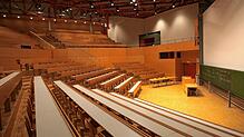 Der Audimax der Universität Konstanz blieb im Sommersemester 2020 durch die Corona-Pandemie meistens leer.