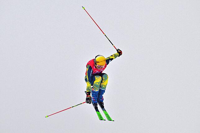 Daniela Maier beim Skicross im Einsatz.