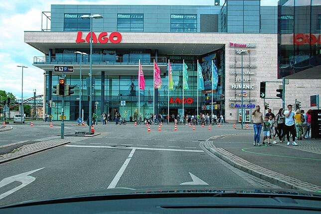 Realität am Samstagnachmittag in der Innenstadt: kein Stau, kein Chaos, kaum Autos.