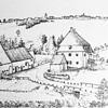 Das Alte Posthaus bei Unadingen im Jahr 1893 mit dem nicht mehr vorhandenen Ökonomiegebäude.