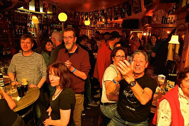 Im Irish Pub gab es, passend zur Location, natürlich Irish Folkmusik.